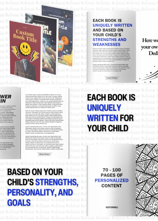 5 By Reformli Personalised Books